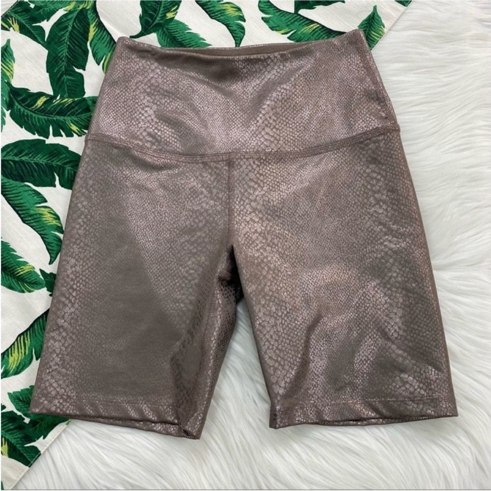 Beyond Yoga High Waist Snakeskin Print Biker Short 370